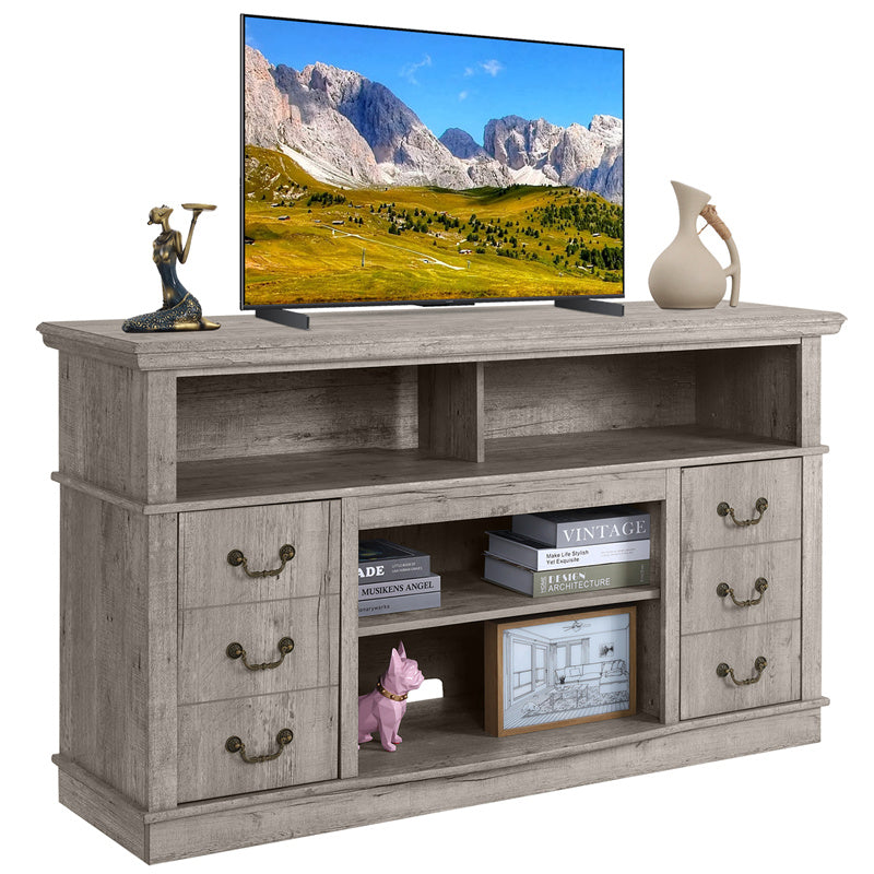 TV Cabinet Vintage Living Room Wood TV Stand