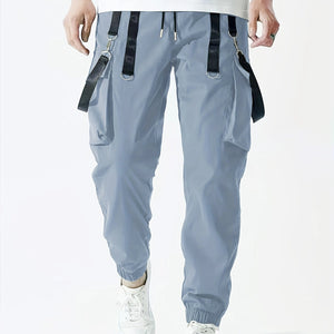 Ribbon Overalls Drawstring Sports Trousers