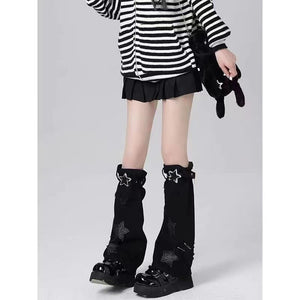 Embroidery Pentagram Female Mid-calf Length Loose Socks