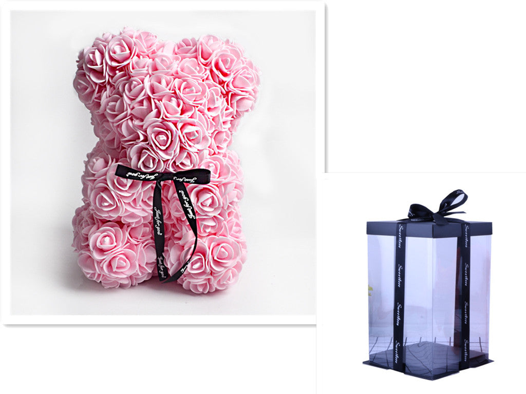 Rose Teddy Bear Eternal Flower PE Foam
