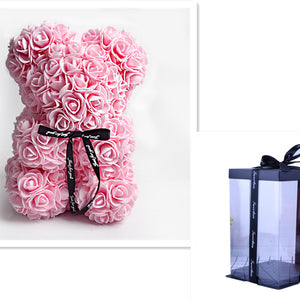 Rose Teddy Bear Eternal Flower PE Foam