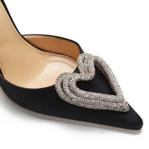 Women's Fashionable All-match Heart-shaped Rhinestone Sandals