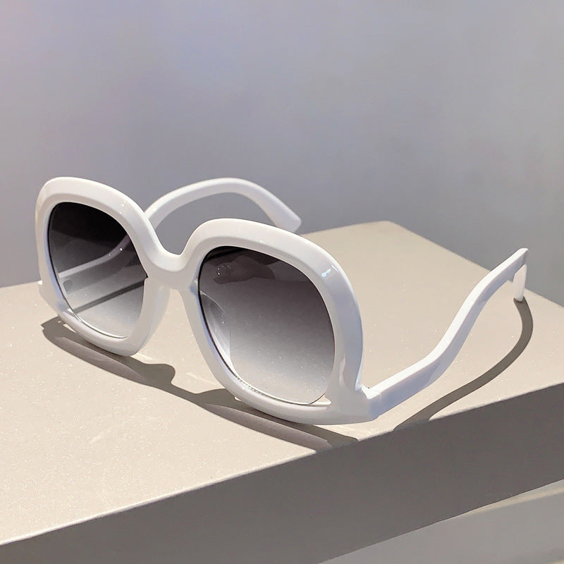 Vintage With Large Rims UV Protection Sun-resistant Sunglasses