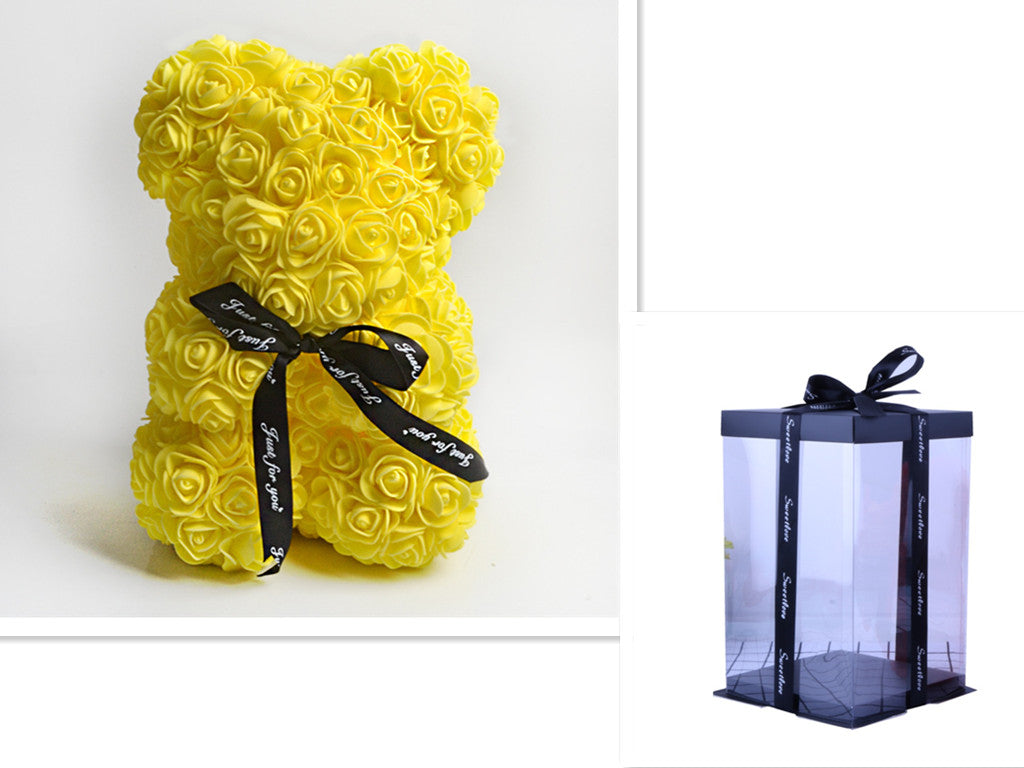 Rose Teddy Bear Eternal Flower PE Foam