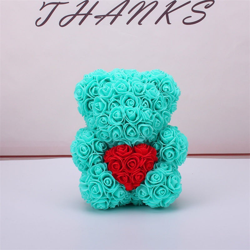 Rose Teddy Bear Eternal Flower PE Foam