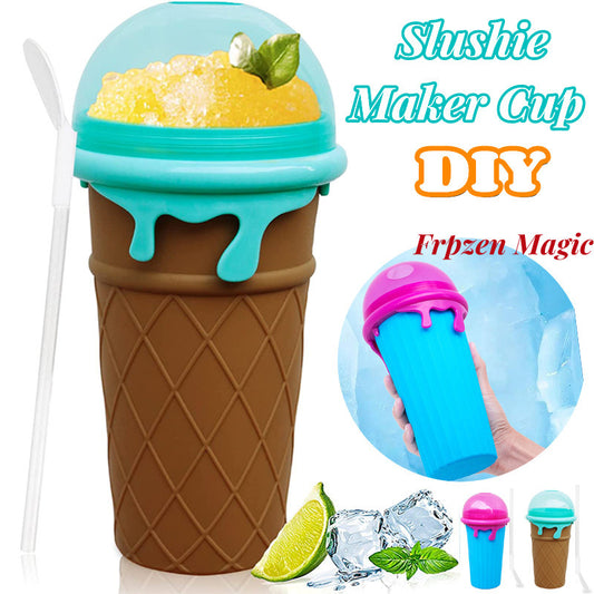 500ml Large Capacity Slushy Cup Summer Squeeze Juice Water Bottle