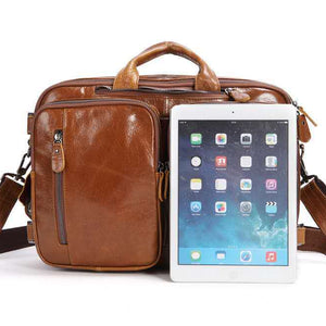 Men's Multi-functional First-layer Imported Leather Bag