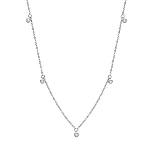 S925 Sterling Silver Starry Clavicle Chain