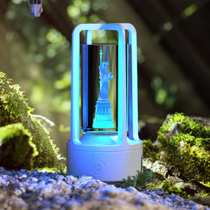 Creative 2 In 1 Audio Acrylic Crystal Lamp And Bluetooth Speaker