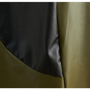 Color Contrast Patchwork Simple Graceful Vest Skirt