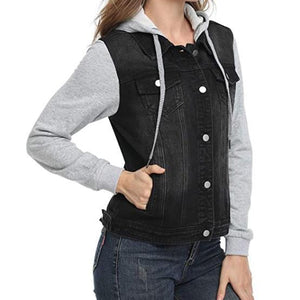 Women's Fashion Color Contrast Coat