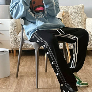 Striped Sport Breasted Pants High Street