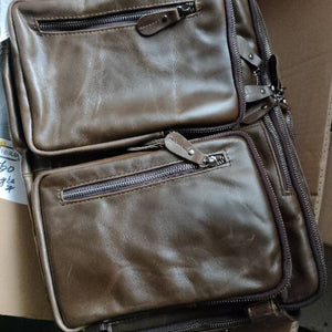 Men's Multi-functional First-layer Imported Leather Bag