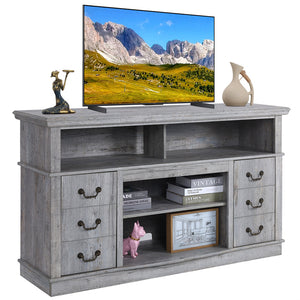 TV Cabinet Vintage Living Room Wood TV Stand