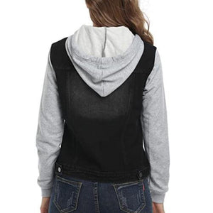 Women's Fashion Color Contrast Coat