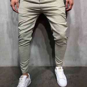 Men's Slim-fitting Cool Casual Sports Striped Side Ribbon Trousers