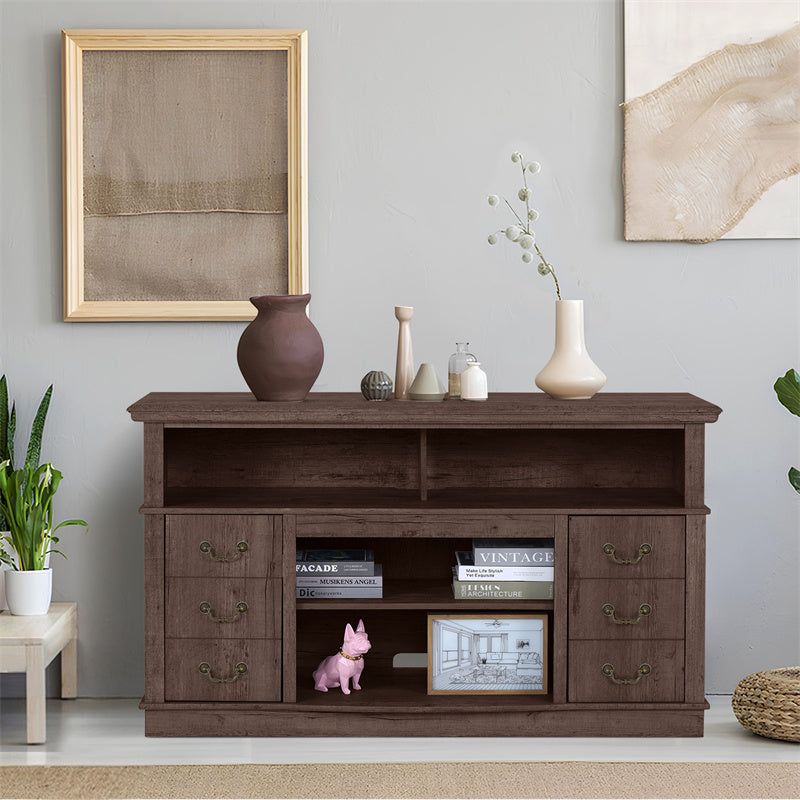 TV Cabinet Vintage Living Room Wood TV Stand