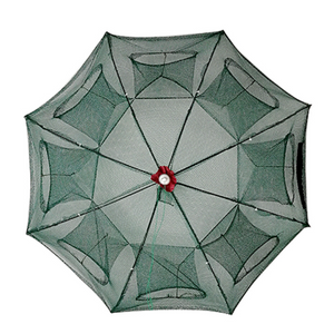 Strengthened 4-20 Holes Automatic Fishing Net Shrimp Cage Nylon Foldable Fish Trap Cast Net Cast Fold Crab Trap Fishing Network