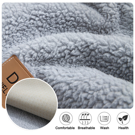 Winter Lamb Wool Sofa Towel Thicken Plush Soft And Smooth Sofa Covers