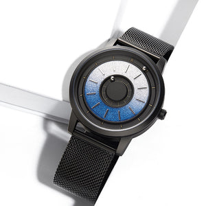 Men's Magnetic Watch Quartz Original Band 40mm Stainless Steel Strap