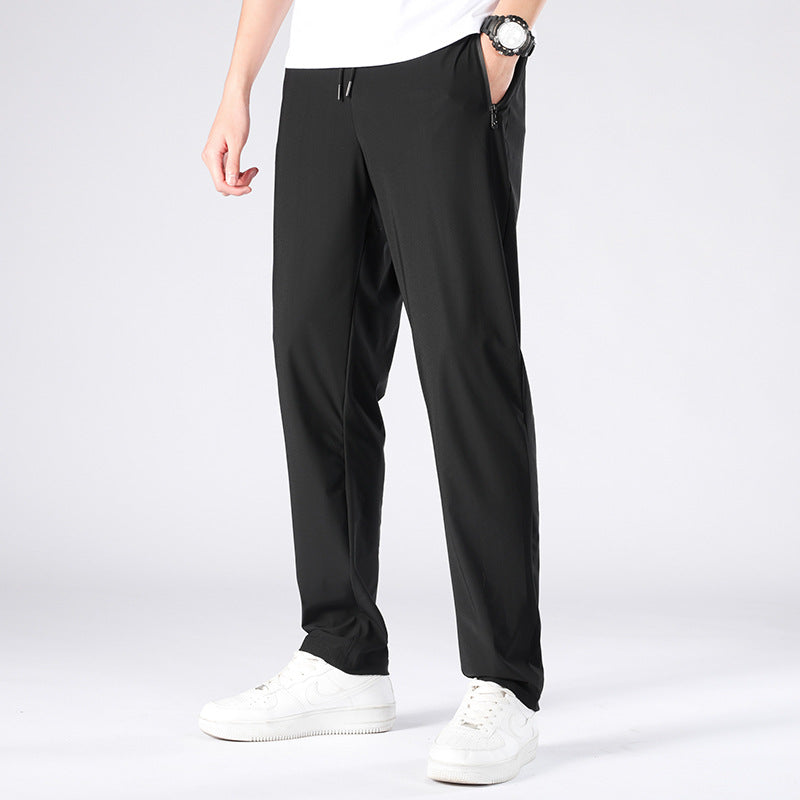 Men's Summer Plus Size Ice Silk Quick-drying Sports Pants