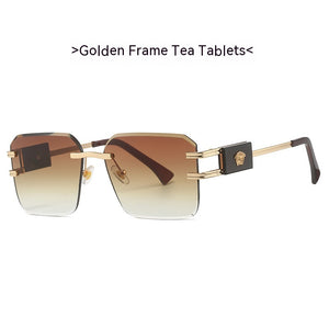 Personalized Sunglasses Men's And Women's Cross-border All-match Frameless Sun Glasses