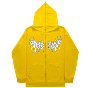 Personalized All-matching Loose Casual Zipper Hoodie