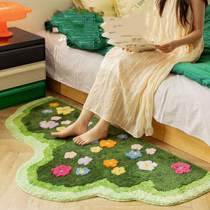 Carpet Plants Flower Bedroom Rug