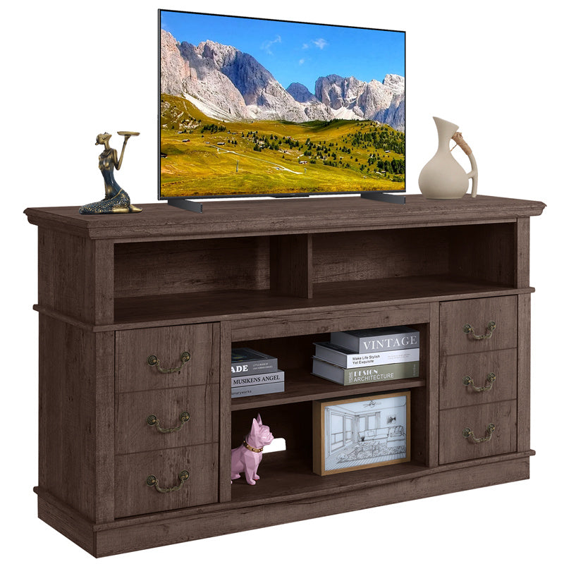 TV Cabinet Vintage Living Room Wood TV Stand
