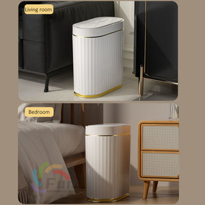 Smart Box Trash Can With Lid Storage