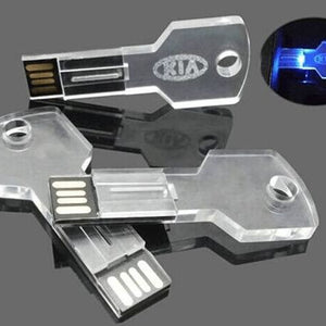 Transparent luminous USB