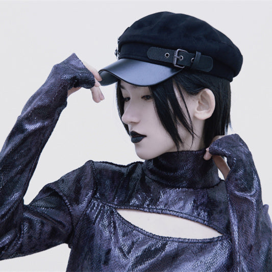 Handmade Spider Chain Warm Wool Newspaper Hat