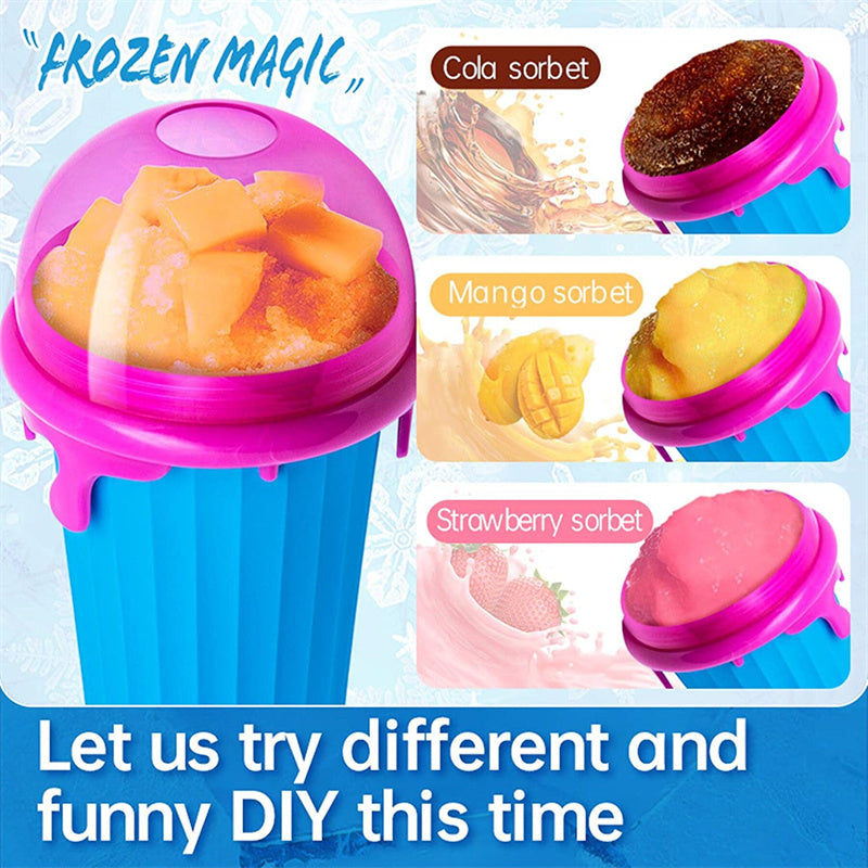 500ml Large Capacity Slushy Cup Summer Squeeze Juice Water Bottle
