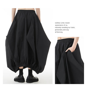 Women's Spring And Autumn Plus Size Loose Pleated Skirt