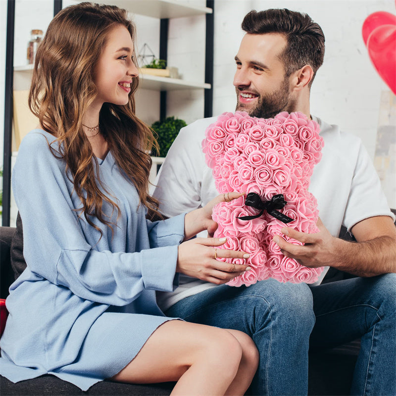 Rose Teddy Bear Eternal Flower PE Foam