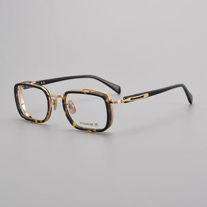 Plate B Titanium Business Retro Craft Glasses