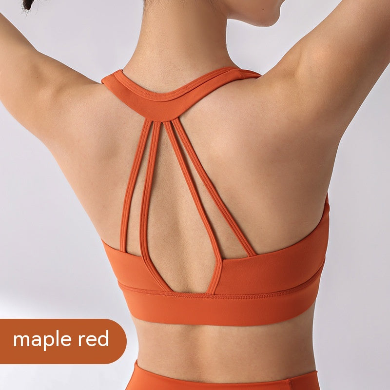 One-piece Fixed Cup Beauty Back Exercise Underwear Women