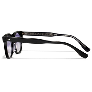 Handmade Vintage Plate Transparent Tea Square Frame Sunglasses