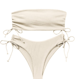 Bikini Solid Color Sexy Women's Swimsuit