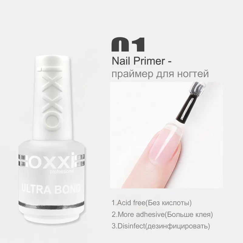 OXXI 15ml Nail Base and Top Coat for Gel Polish