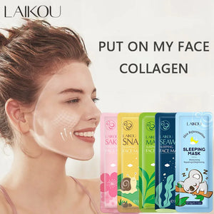 Seaweed Centella Snail Collagen Sleeping Face Mask