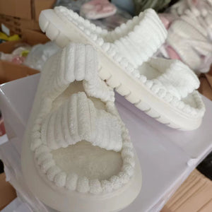 Soft And Comfortable Lamb Wool Women's Cotton Slippers