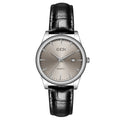 Men's Silver Case Gray Plate