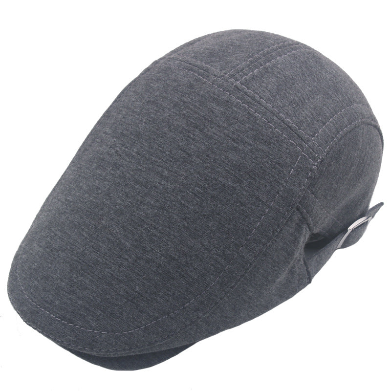 Men's Classic Flat Top Adjustable Newsboy Cap British Style Retro Beret Autumn And Winter Advance Hats Foreign Trade Hat