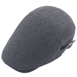 Men's Classic Flat Top Adjustable Newsboy Cap British Style Retro Beret Autumn And Winter Advance Hats Foreign Trade Hat