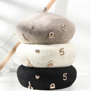 Women's Autumn And Winter Fashion Warm Woolen Hat