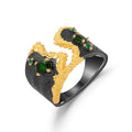 Natural Diopside Ring