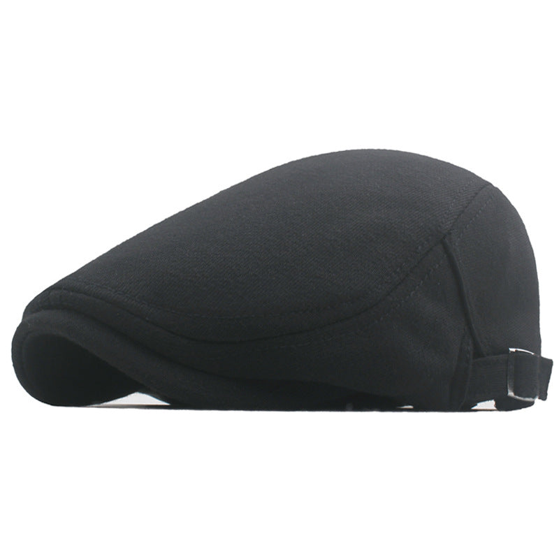 Men's Classic Flat Top Adjustable Newsboy Cap British Style Retro Beret Autumn And Winter Advance Hats Foreign Trade Hat