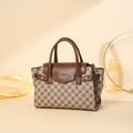 Chessboard Grid Khaki
