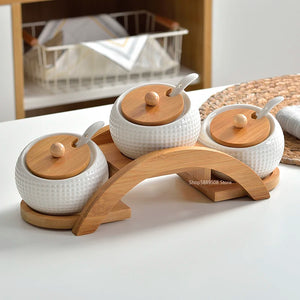 Ceramic Kitchen Canister Set